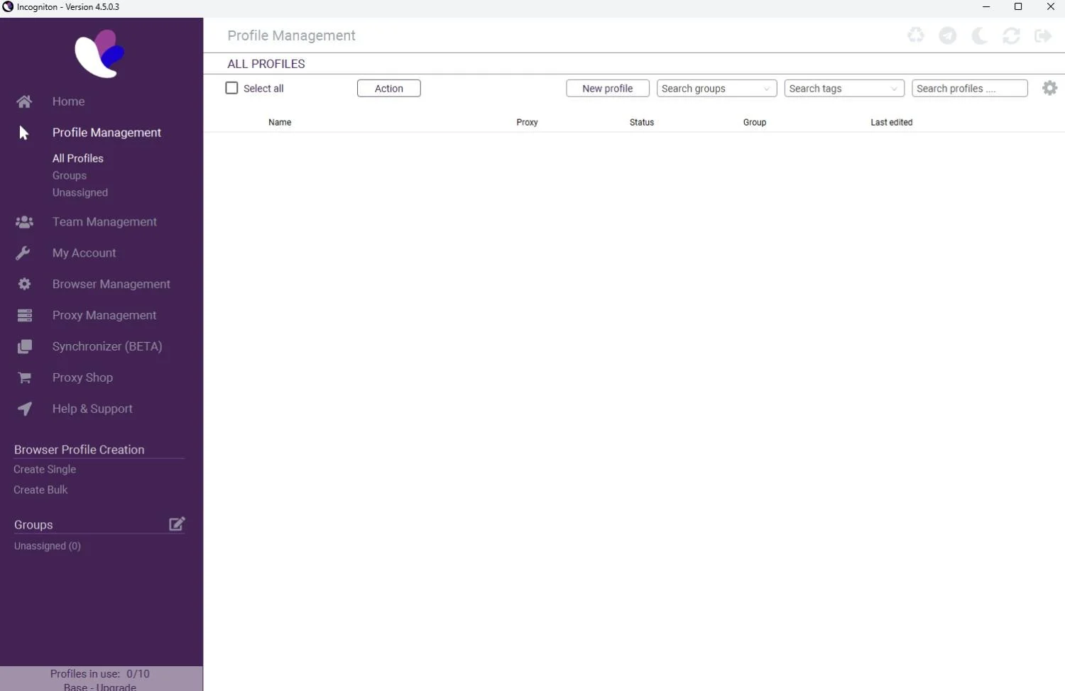 Add a backconnect proxy in Incogniton